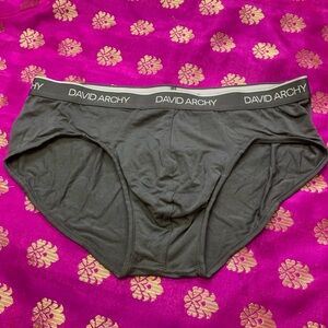 🏇David Archy Gray Men's Underwear